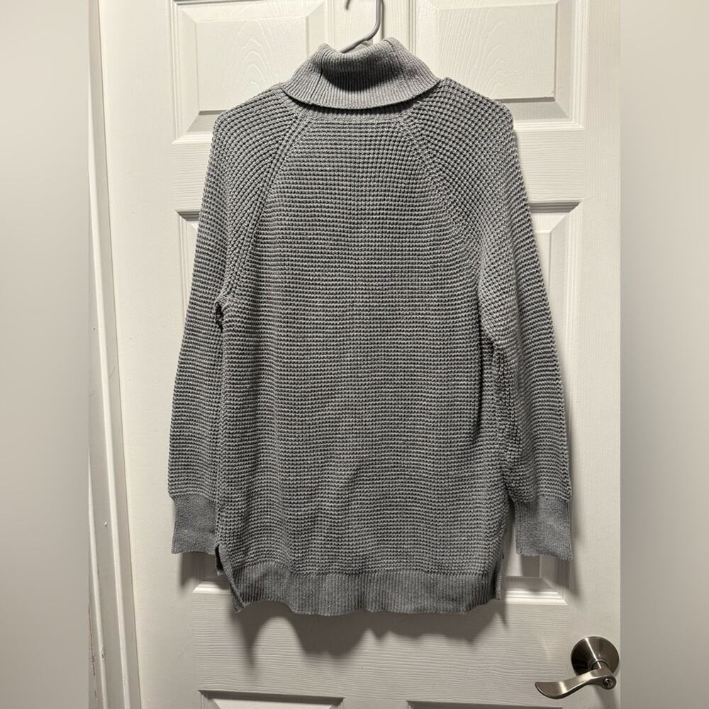 Michael Kors Solid Gray Ribbed Knit Turtleneck Lo… - image 5